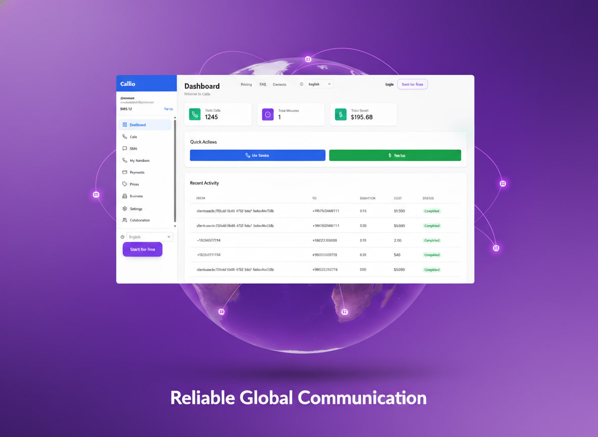 Callio dashboard preview